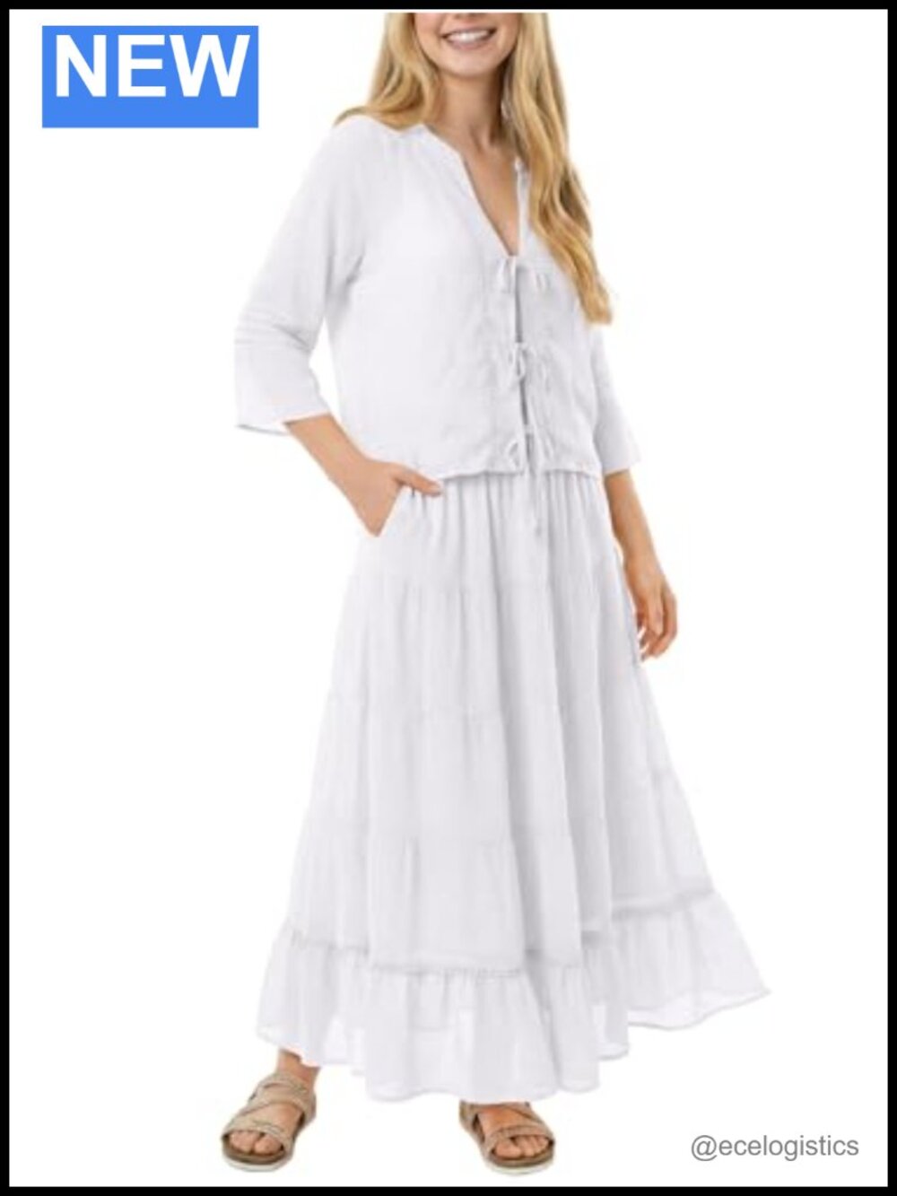 Women's 2 Piece Skirt Set Chiffon Maxi Vacation Outfit